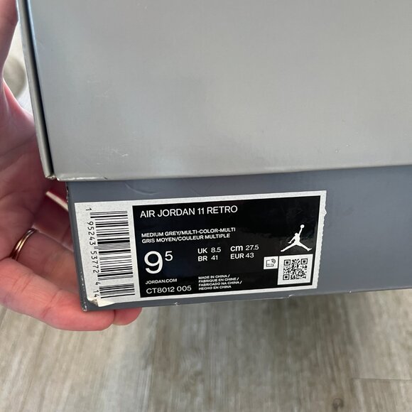 Mens Nike Jordan 11 Retro Cool Grey 2021 CT8012-005 - 9.5 - Picture 2 of 12